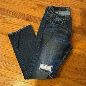 Men’s American Eagle distressed original straight jeans. Sz-34x34